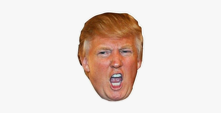 Donald Trump Head Fuck Yeah Png - Cut Out Trump Face, Transparent Png, Free Download