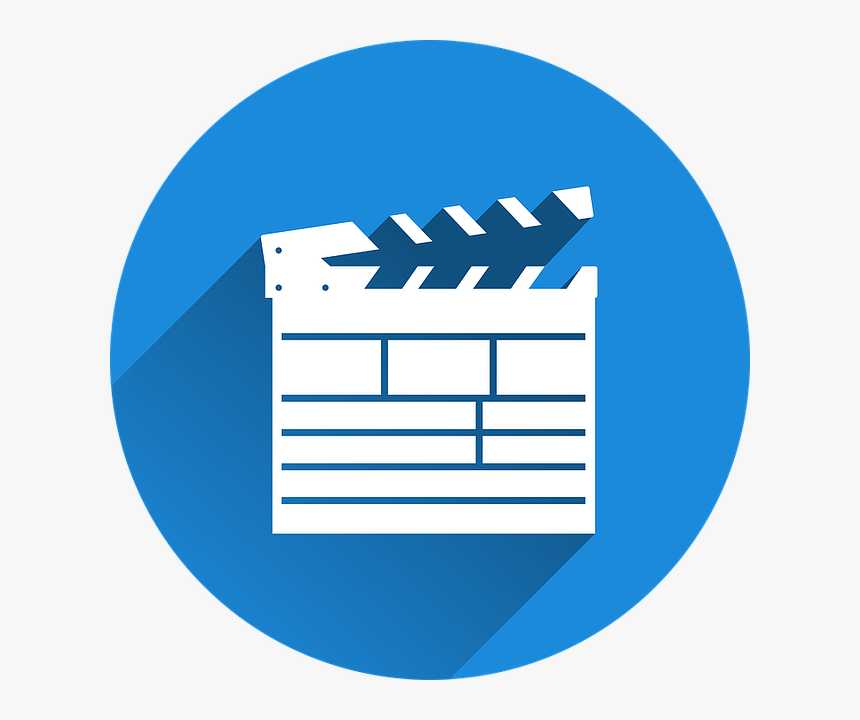 Filmklappe, Film, Cinema, Hatch Synchronously, Icon - Film Icon Png Blue, Transparent Png, Free Download