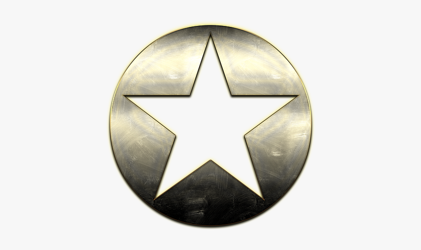 Star, Metal, Steel, Texture, Christmas, Circle - Emblem, HD Png Download, Free Download