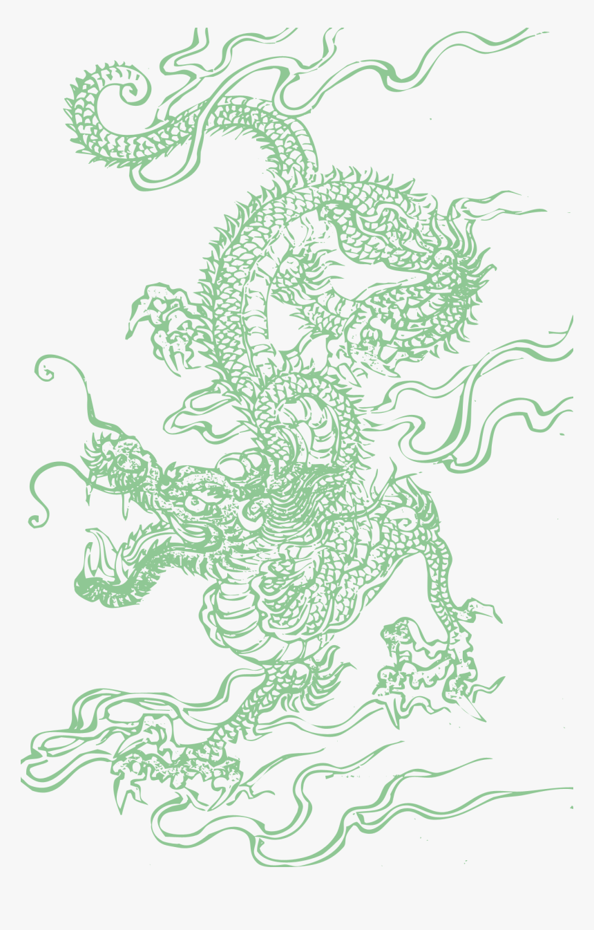 Green Chinese Dragon - Chinese Dragon, HD Png Download, Free Download