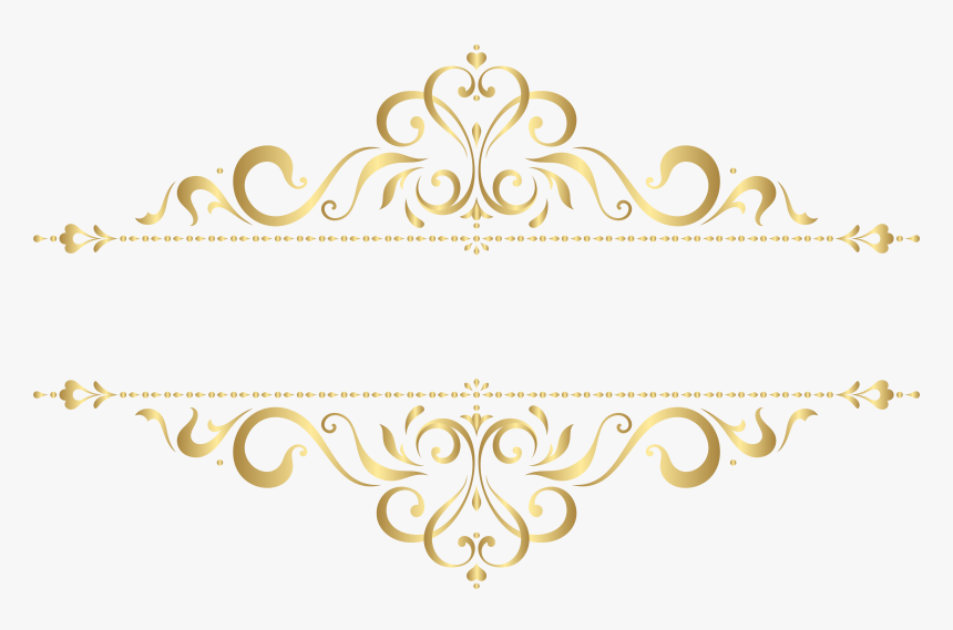 Ornament Png Transparent Background - Gold Floral Frame Png, Png Download, Free Download