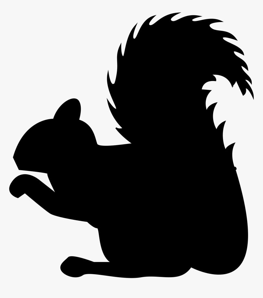 Squirrel Silhouette Png, Transparent Png, Free Download