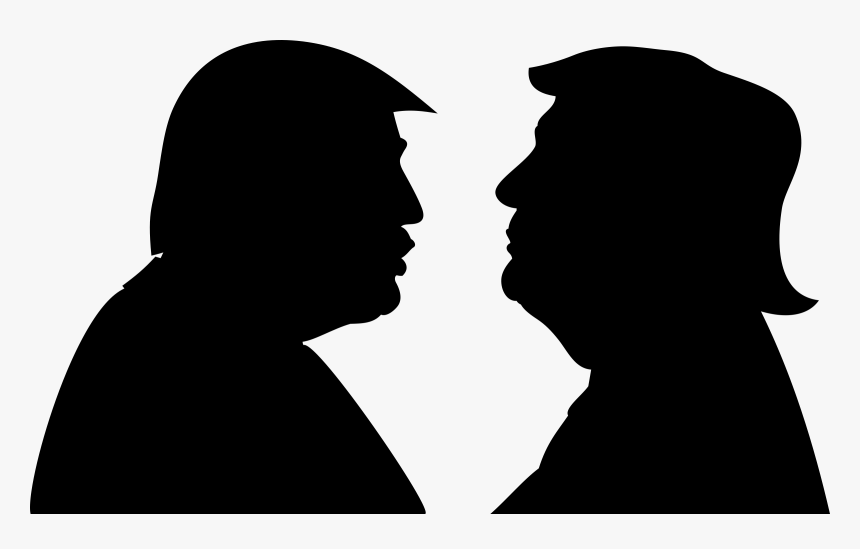 Trump And Trump Again Clip Arts - Donald Trump Silhouette Png, Transparent Png, Free Download