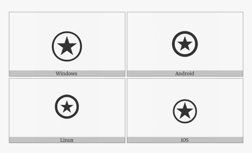 Apl Functional Symbol Circle Star On Various Operating - ℗ Symbol, HD Png Download, Free Download