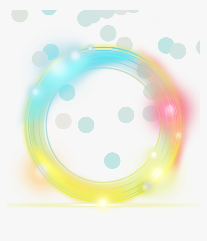 Simple Light Effect Yellow Element Euclidean Vector - Circle, HD Png Download, Free Download