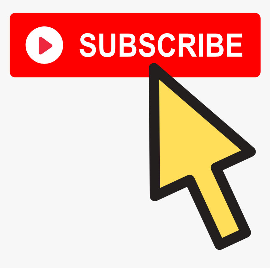 Free Youtube Subscribe Png - Subscribe Button With Mouse, Transparent Png, Free Download