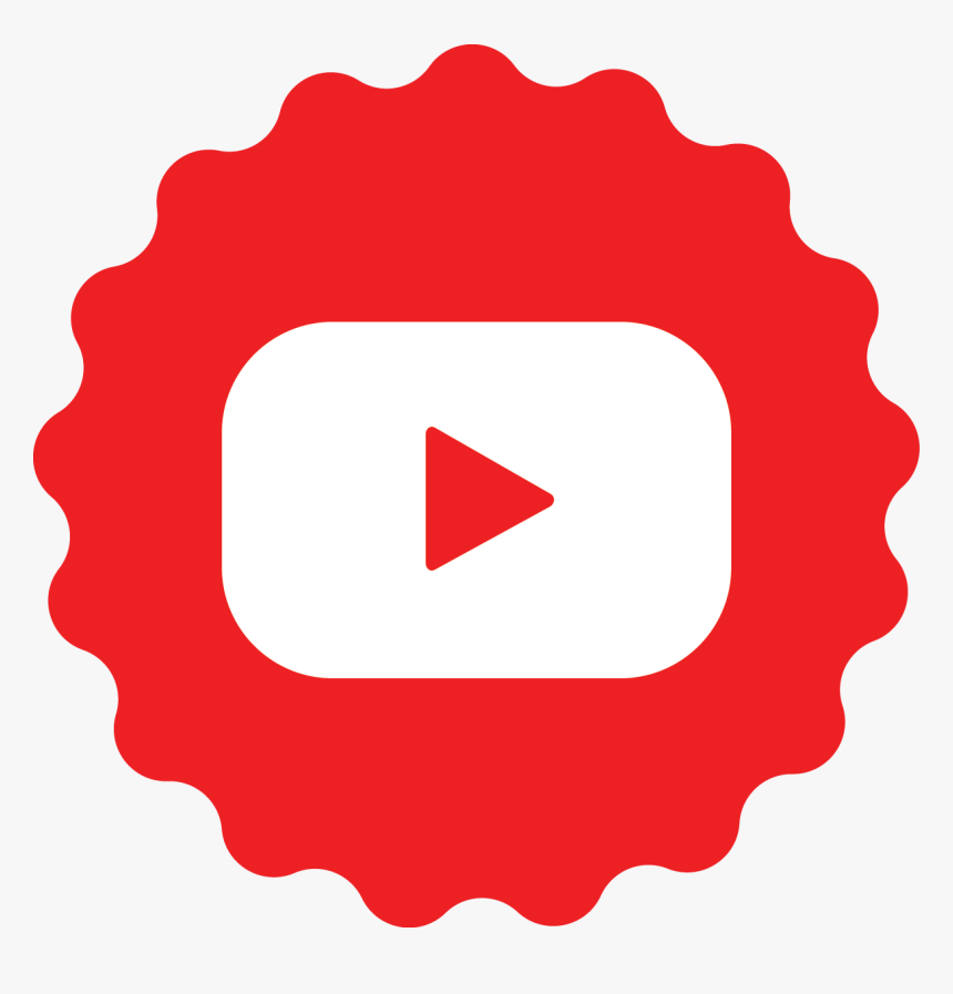 Star Circle Red Youtube Icon - Social Media Icons Youtube, HD Png Download, Free Download