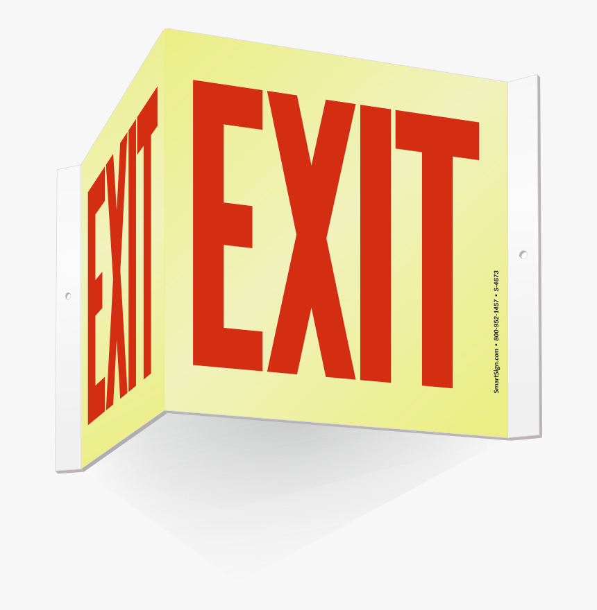 Transparent Exit Door Png - Neon Exit Sign Clipart, Png Download, Free Download