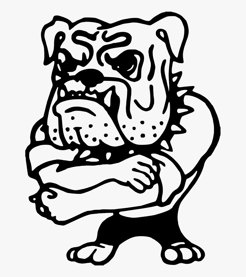 Bulldog Clipart High School - Tough Guy Clip Art, HD Png Download, Free Download