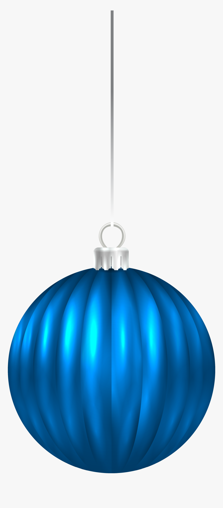 Blue Christmas Ornament Png - Blue Christmas Ball Png, Transparent Png, Free Download