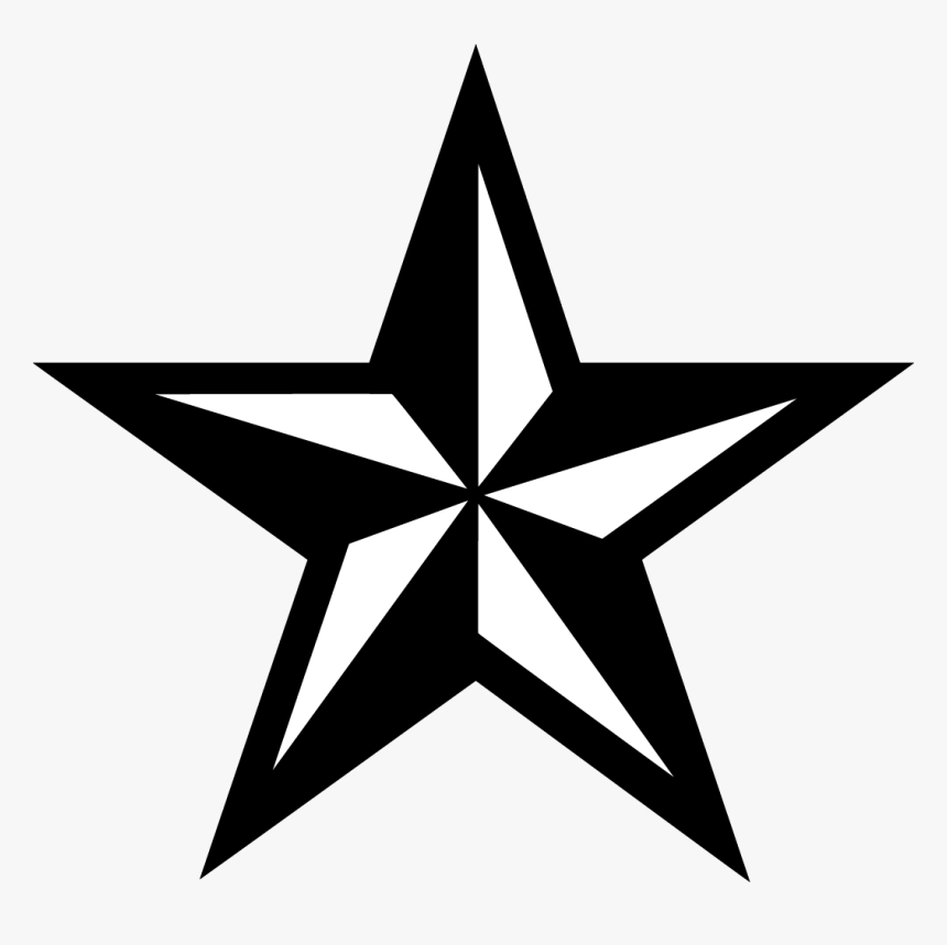 Black Star Png - Star Tattoo Png, Transparent Png, Free Download