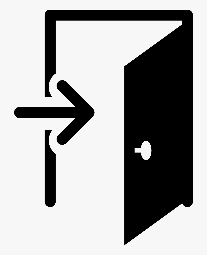 Door Exit - Entrada Y Salida Icono, HD Png Download, Free Download