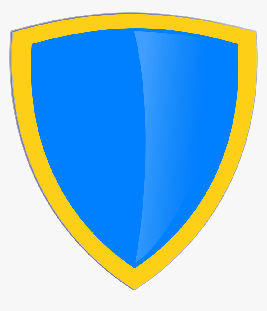 Clipart Gold Shield Blue, HD Png Download, Free Download