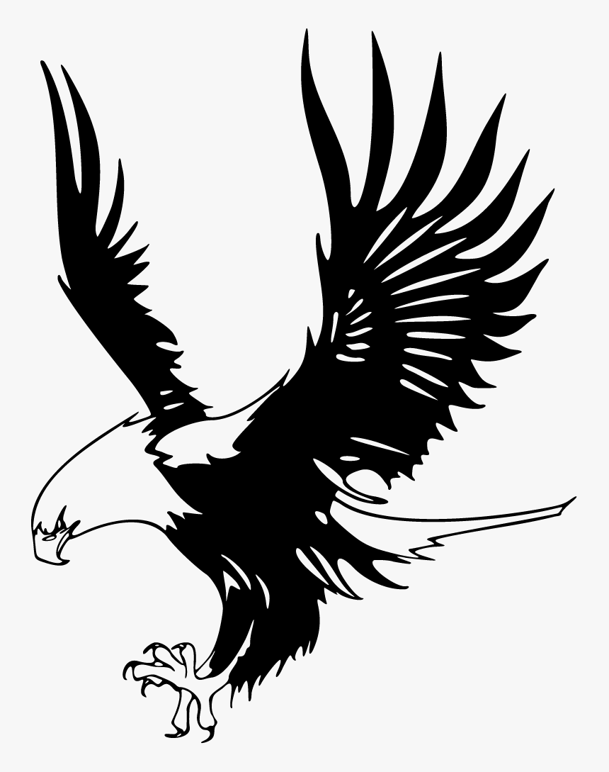 Clip Art Outline Cliparts - Logo Black Design Eagle, HD Png Download, Free Download