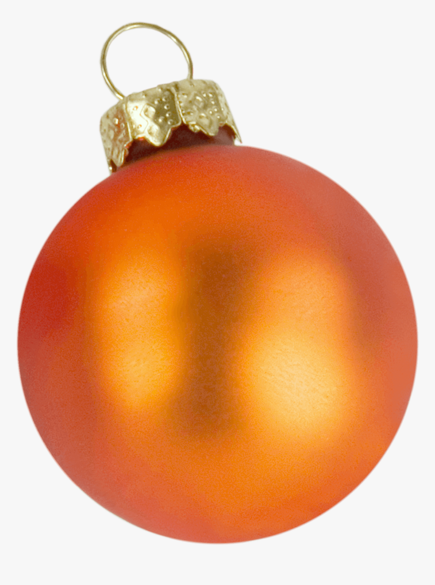 Transparent Christmas Ball Ornament Clipart - Orange Christmas Ball Transparent, HD Png Download, Free Download