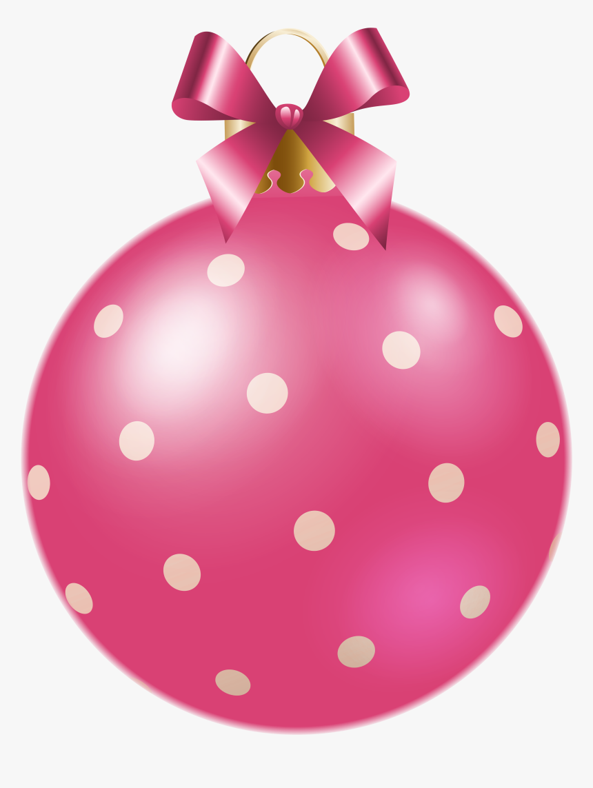 Pink Clipart Xmas - Bolas De Natal Rosa Png, Transparent Png, Free Download