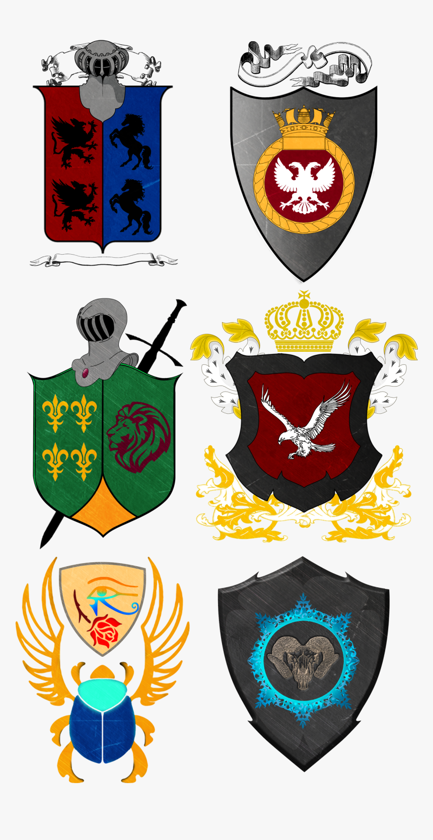 Adoptable Shield Crest Logo Set 3 By Wolfspirit1993 - Emblem, HD Png Download, Free Download