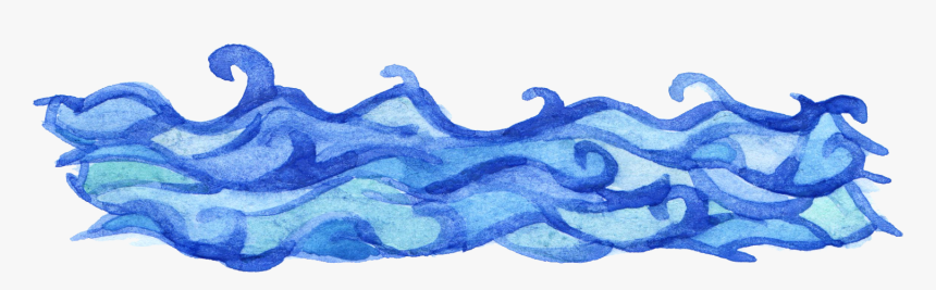 Clip Art Watercolor Wave Png - Transparent Background Ocean Clipart, Png Download, Free Download
