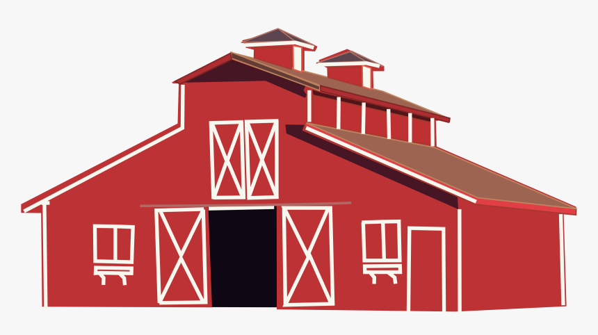 Red Barn Clip Arts - Transparent Background Barn Png, Png Download, Free Download