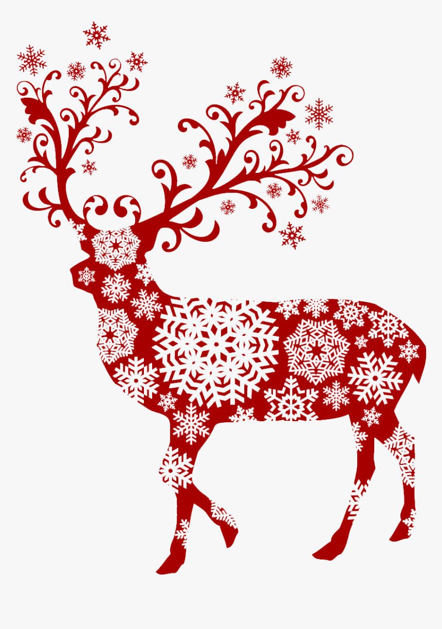 Clipart Reindeer Secret Santa - Christmas Snow Flakes, HD Png Download, Free Download