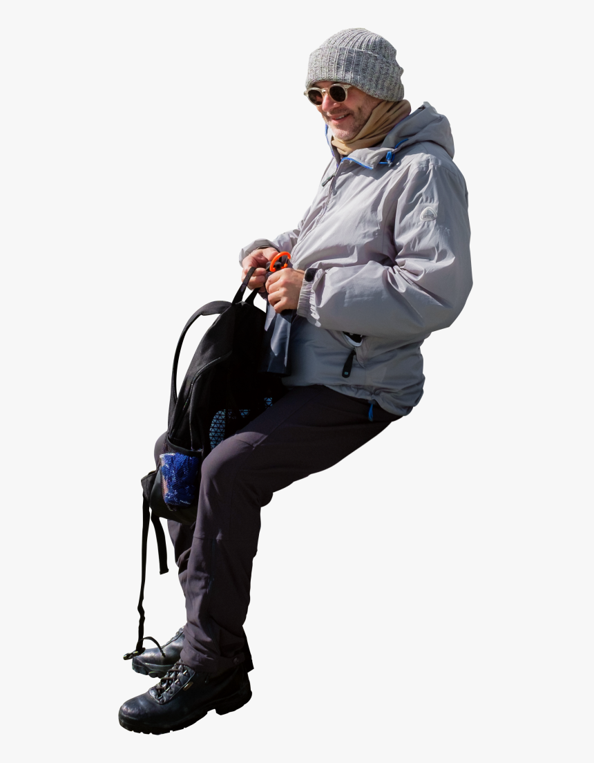 Elderly Woman Sitting Png, Transparent Png, Free Download