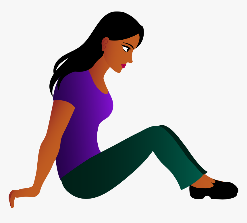 Sitting Women Png Image - Woman Sitting Clipart, Transparent Png, Free Download