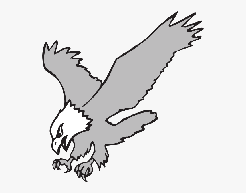 Animal Eagles Dromhfe Top Free Download Clipart - Eagle Cartoon Black And White Clipart, HD Png Download, Free Download