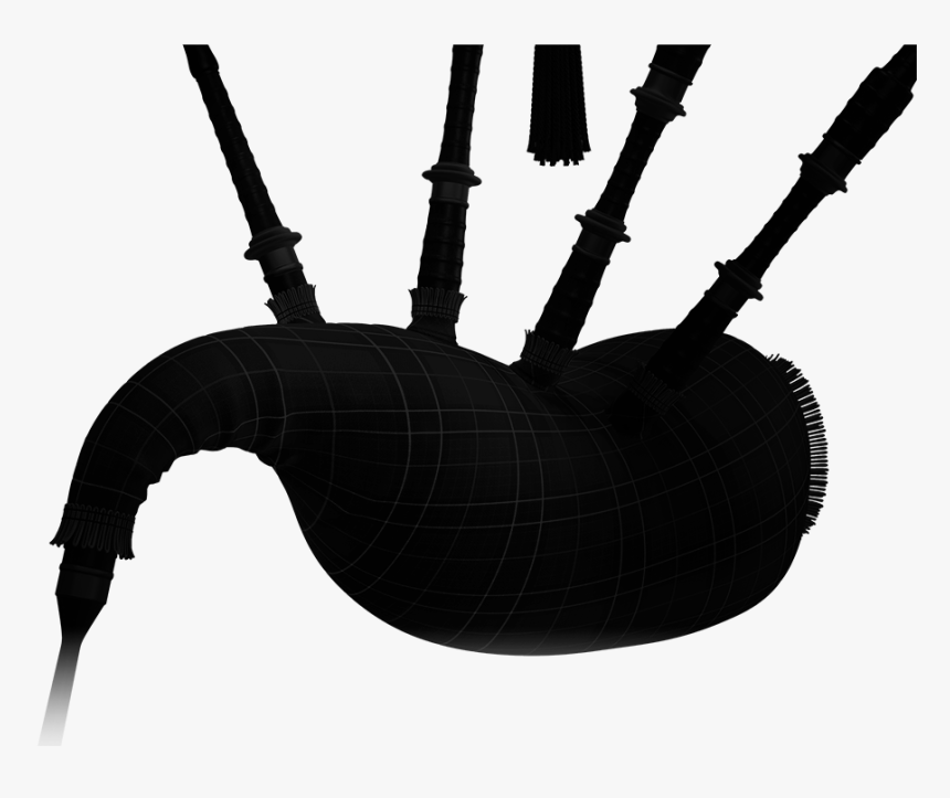 Bagpipes Png Black And White, Transparent Png, Free Download