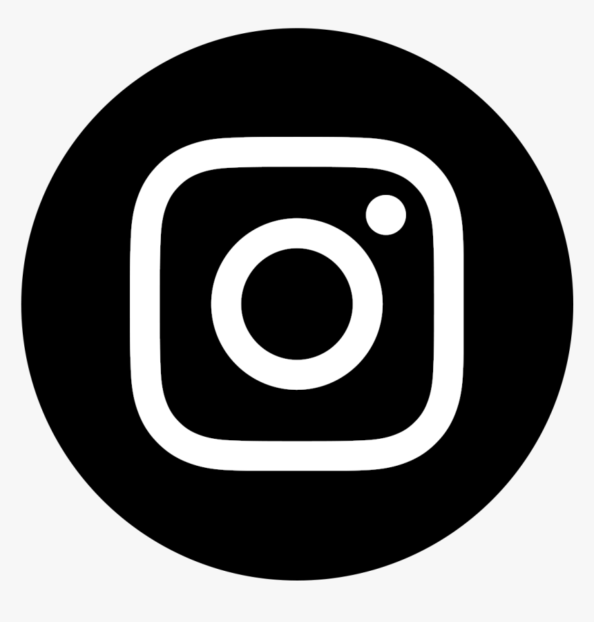 Instagram Icon White On Black Circle Vector Instagram Logo White Hd Png Download Kindpng
