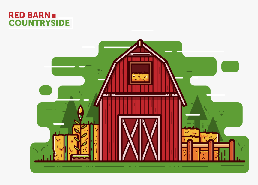 Clipart Barn Red Barn - Diy Barn Drawing, HD Png Download, Free Download