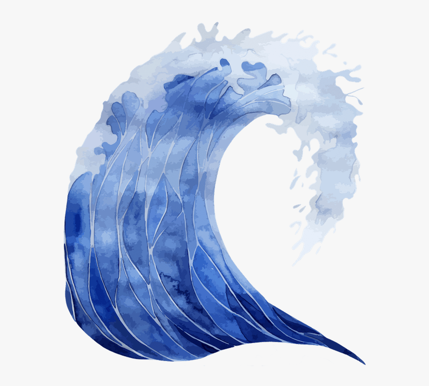 Ocean Wave Png - Ocean Wave Watercolor Png, Transparent Png, Free Download