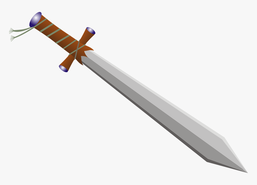 Sword Dagger Scabbard Openclipart Image - Transparent Background Sword Clipart, HD Png Download, Free Download