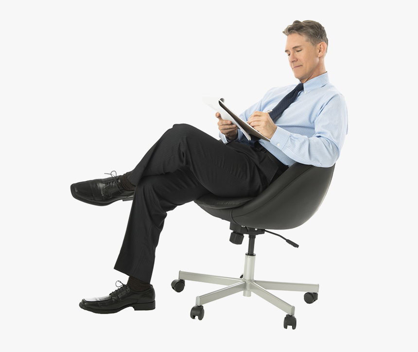 Sitting Man Png - Sitting On Chair Png, Transparent Png, Free Download