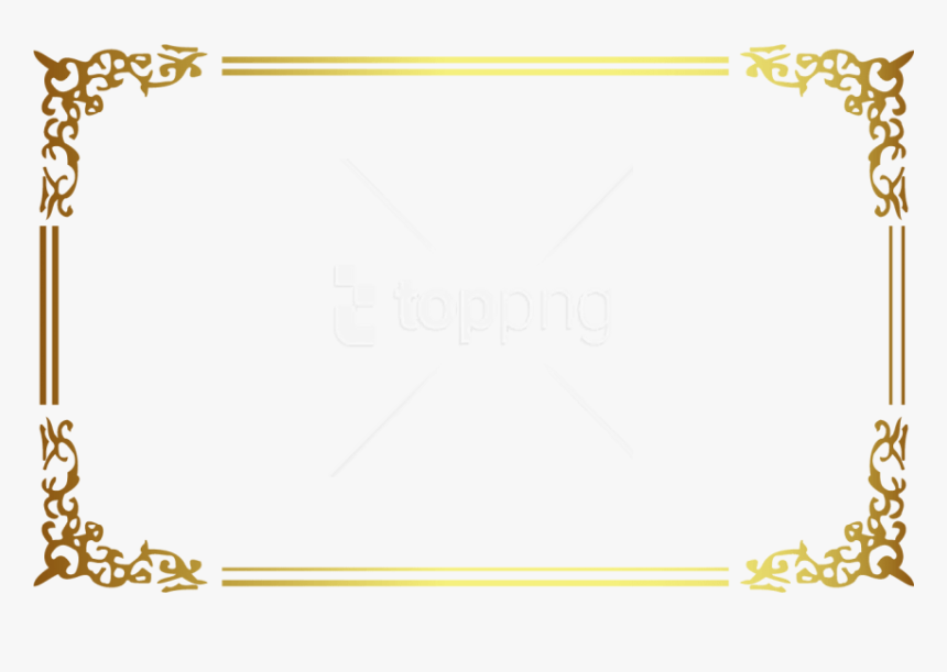 Free Png Moldura Png - Golden Frame Png, Transparent Png, Free Download