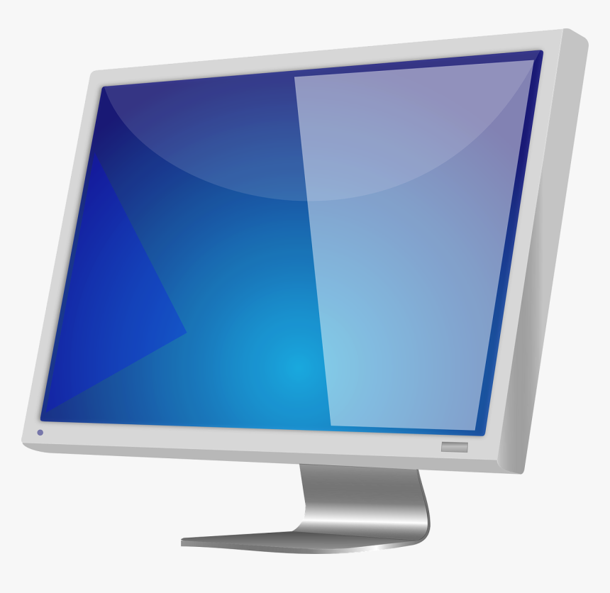 Monitor, Display, Computer, Screen, Isolated - Lcd Clipart, HD Png Download, Free Download