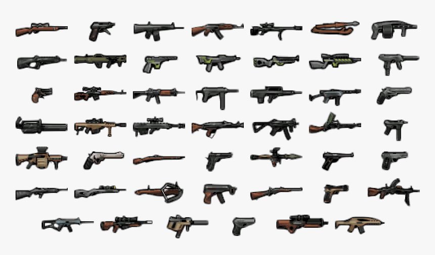 Sprite Pixel Art Gun, HD Png Download, Free Download