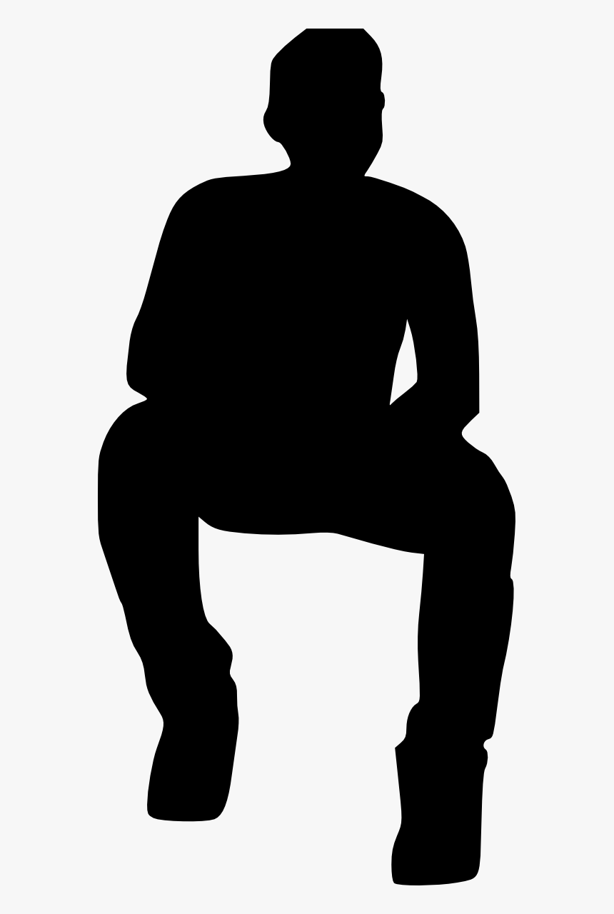 Person Sitting Down Silhouette, HD Png Download, Free Download