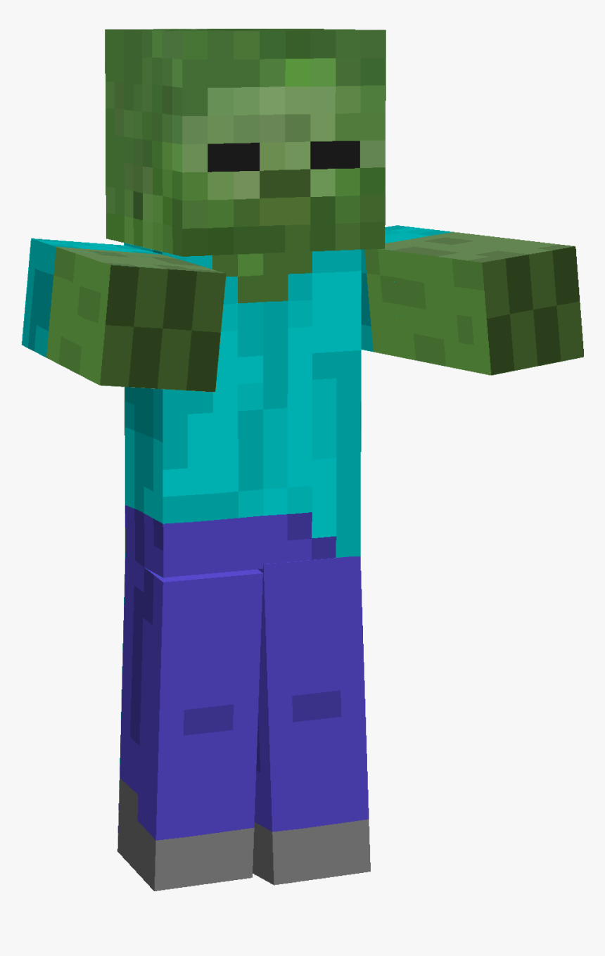 Download Minecraft Zombie Png - Minecraft Zombie, Transparent Png, Free Download