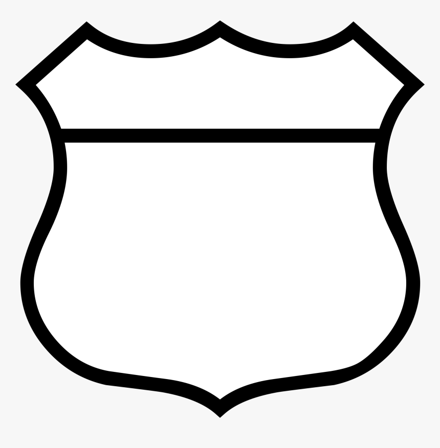 Blank Shield Png - Blank Route 66 Signs, Transparent Png, Free Download
