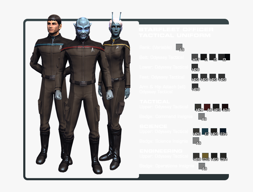 02 ] - Star Trek Online Maco Uniform, HD Png Download, Free Download