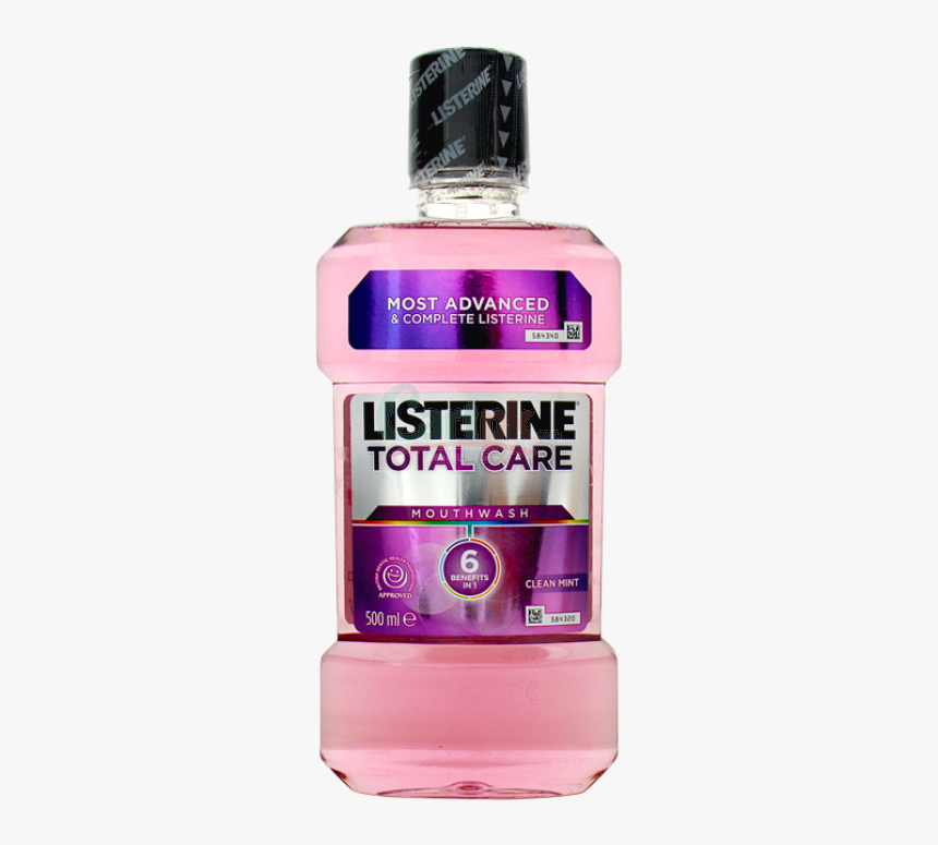 Listerine Total Care Mouth Wash 500ml - Glass Bottle, HD Png Download, Free Download