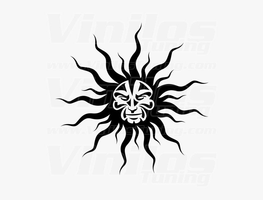 - Sun Tribal Vector , Png Download - Sun Face Tattoo Tribal, Transparent Png, Free Download