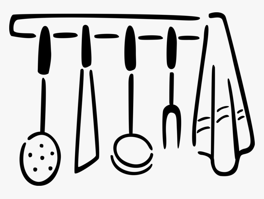 Vector Illustration Of Kitchen Kitchenware Cooking - Transparent Kitchen Utensil Cook Clipart Png, Png Download, Free Download