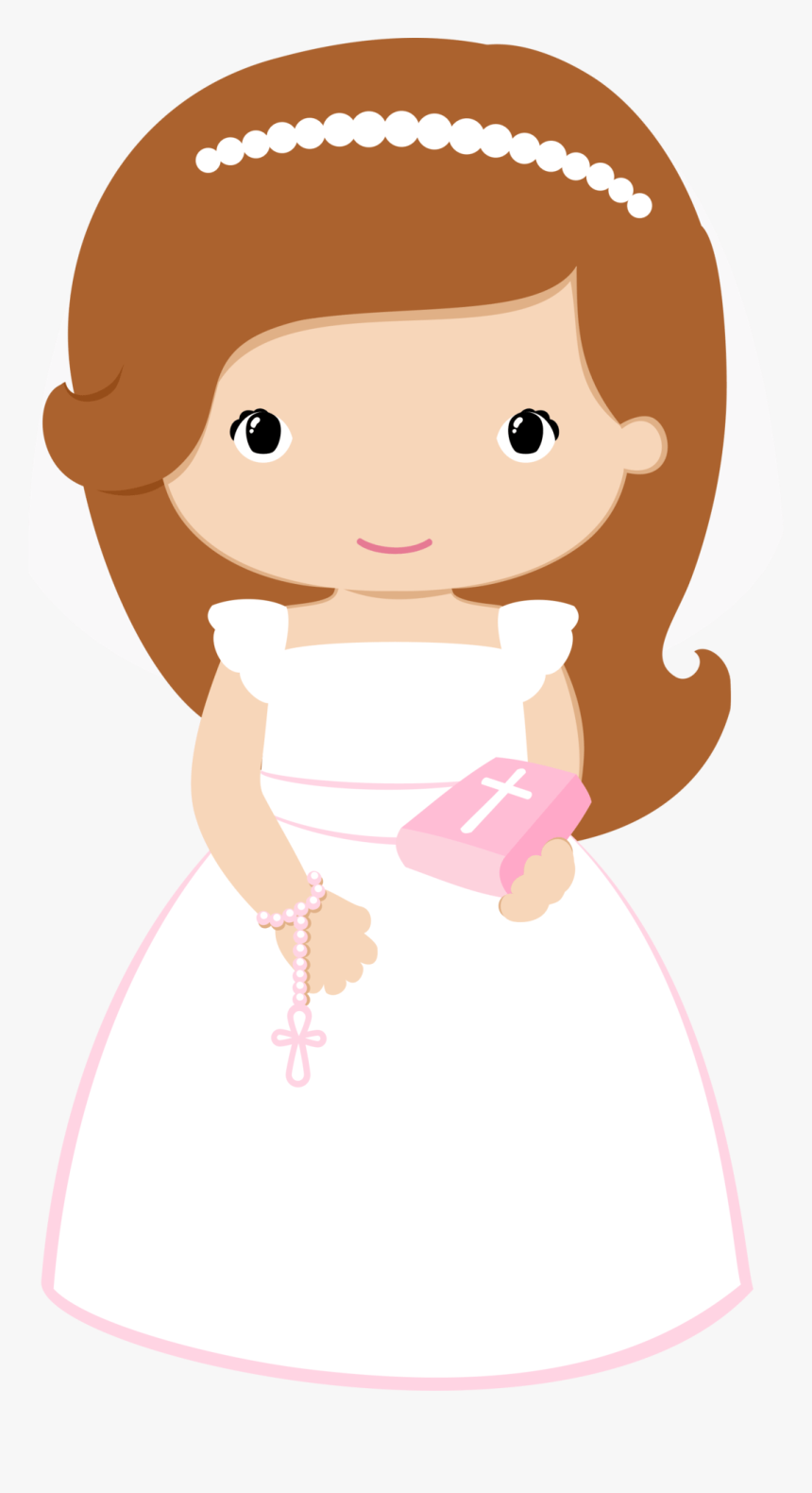 Clip Art, Baptism Cookies, Baby Christening, First - Niña Primera Comunion Png, Transparent Png, Free Download