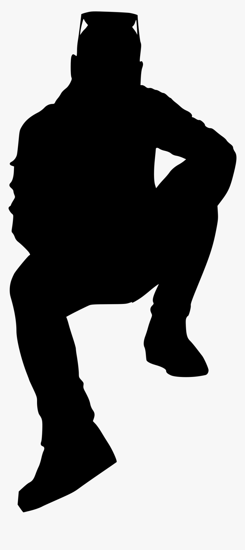 Silhouette Sitting Man Png, Transparent Png, Free Download