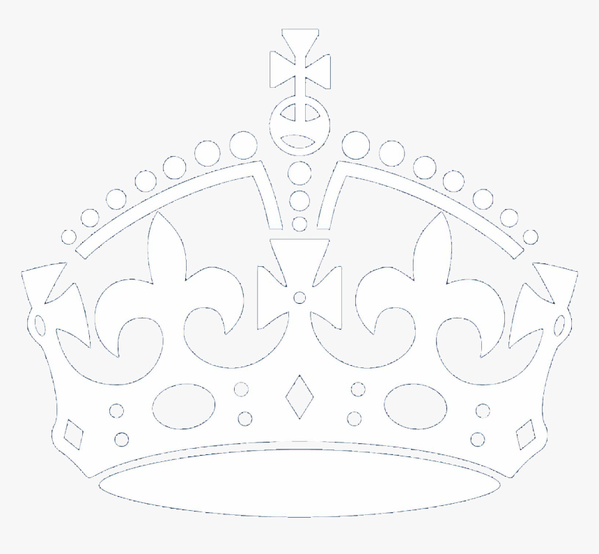 White Brand Pattern - Keep Calm Crown White, HD Png Download, Free Download