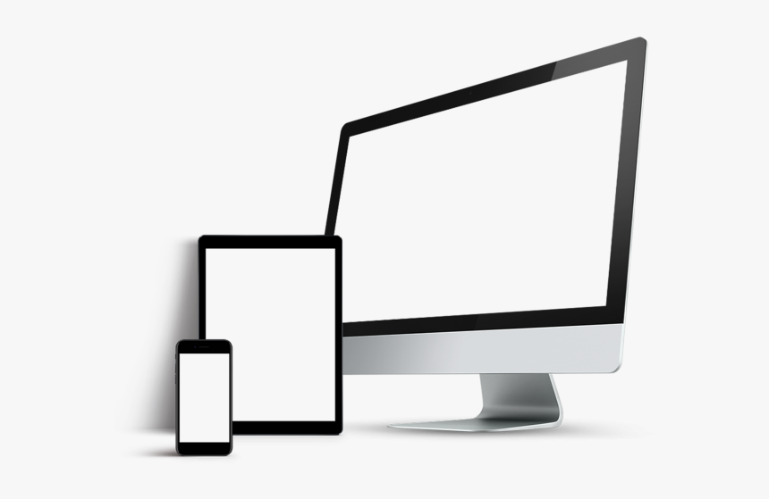 Mobile, Tablet, Monitor Display Png Free Download Searchpng - Desktop Screen Template Png, Transparent Png, Free Download