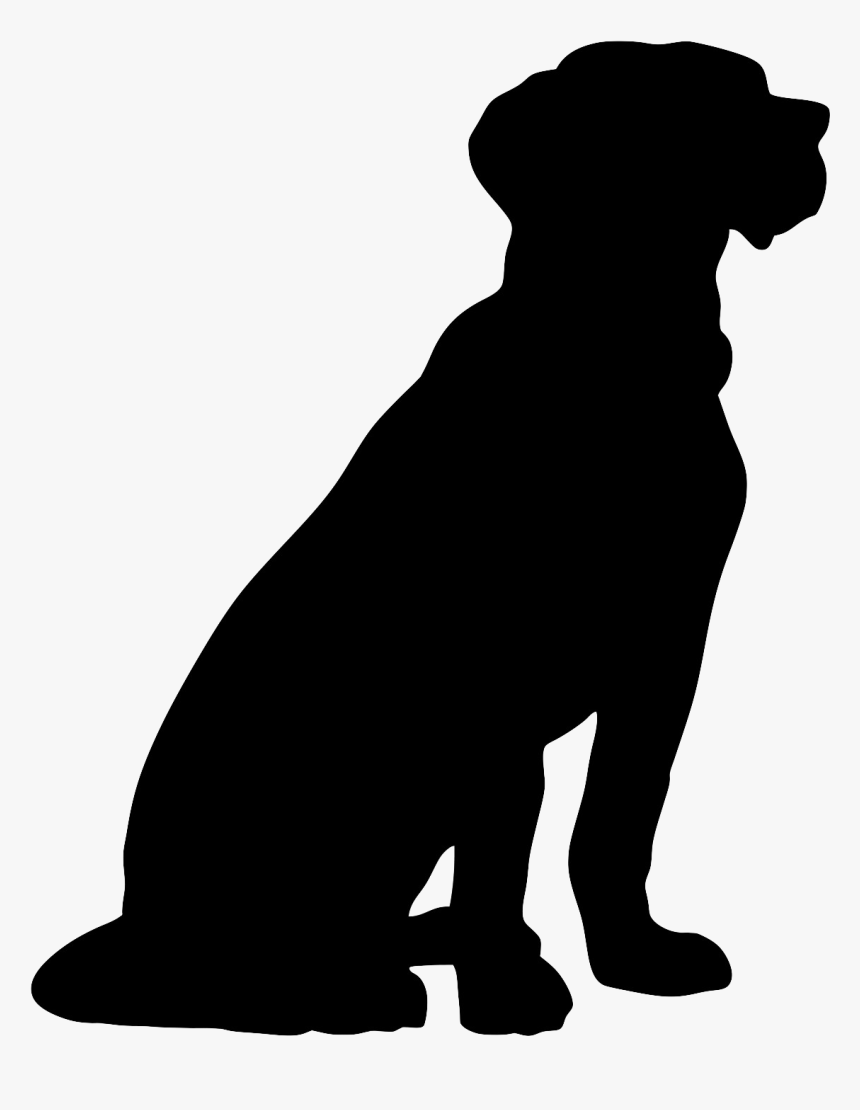 Sitting Dog Silhouette Png - Sitting Dog Silhouette Clip Art, Transparent Png, Free Download