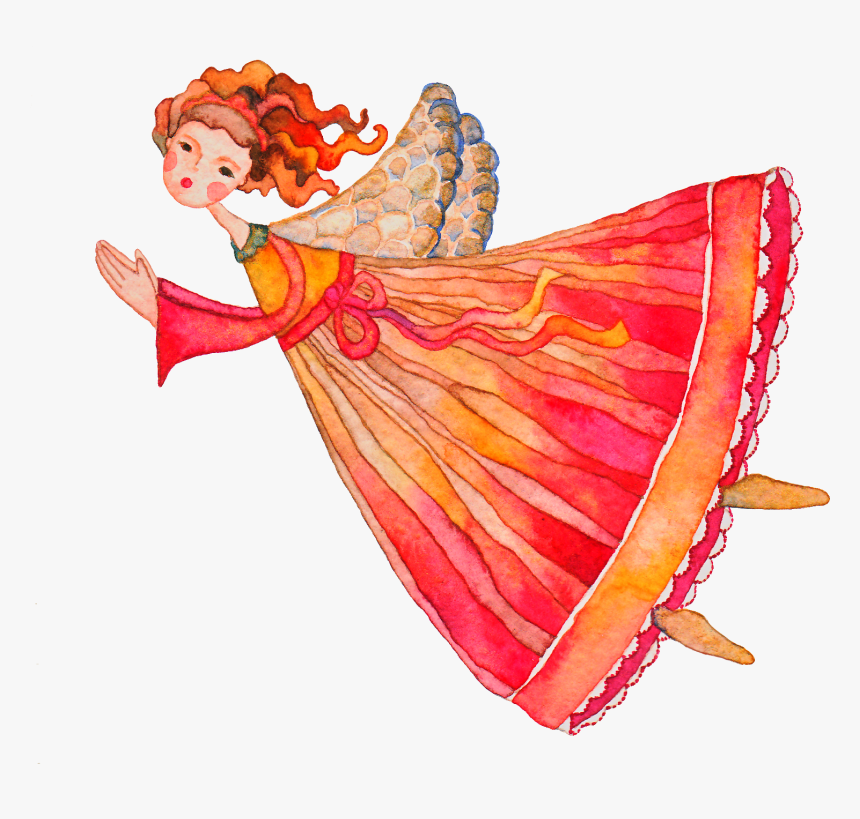 My Watercolor Illustration - Transparent Watercolour Angel, HD Png Download, Free Download