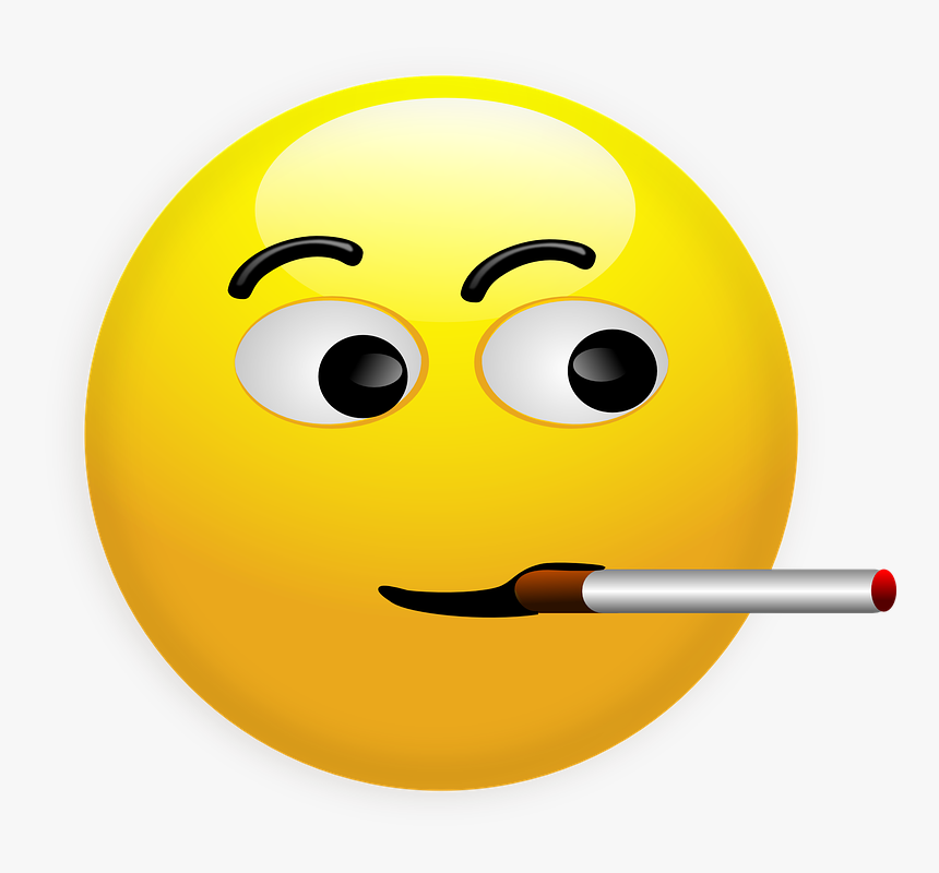 Smoking Smiley Pic - Cigarette Smiley, HD Png Download, Free Download